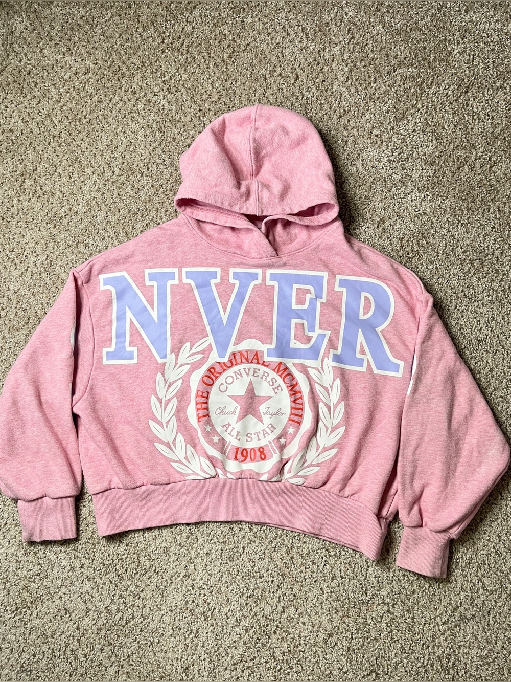Converse cropped hoodie sweatshirt